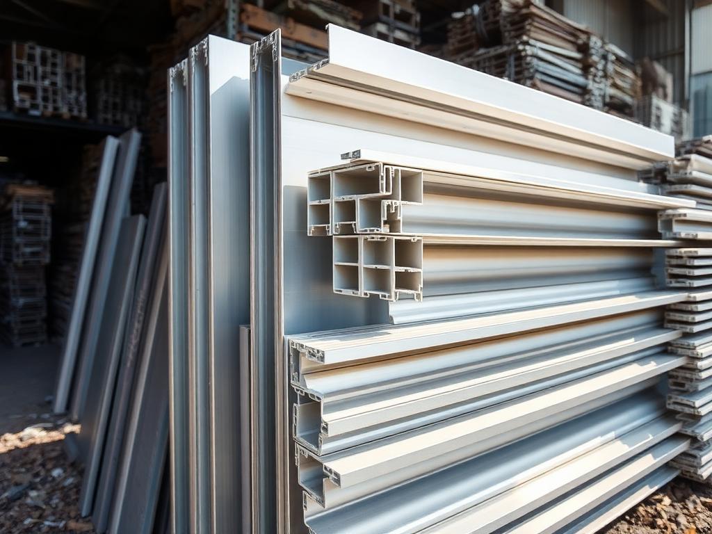 Extrusion — Aluminium scrap ready for recycling