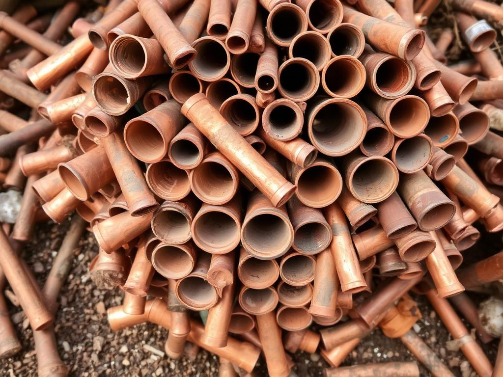 Copper tube and #2 copper — Copper scrap ready for recycling
