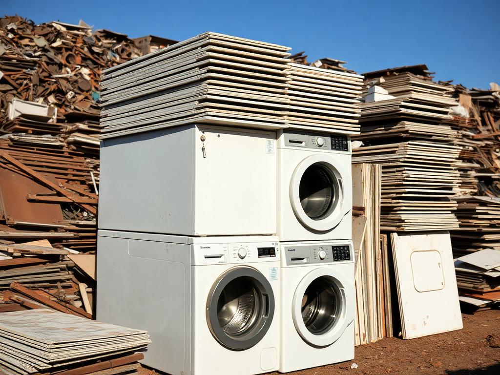 Appliance panels — CR Steel scrap ready for recycling