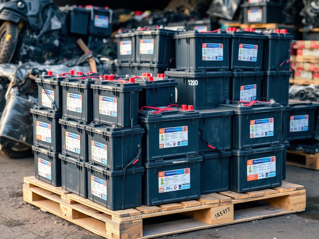 Lead-acid batteries — Lead scrap ready for recycling