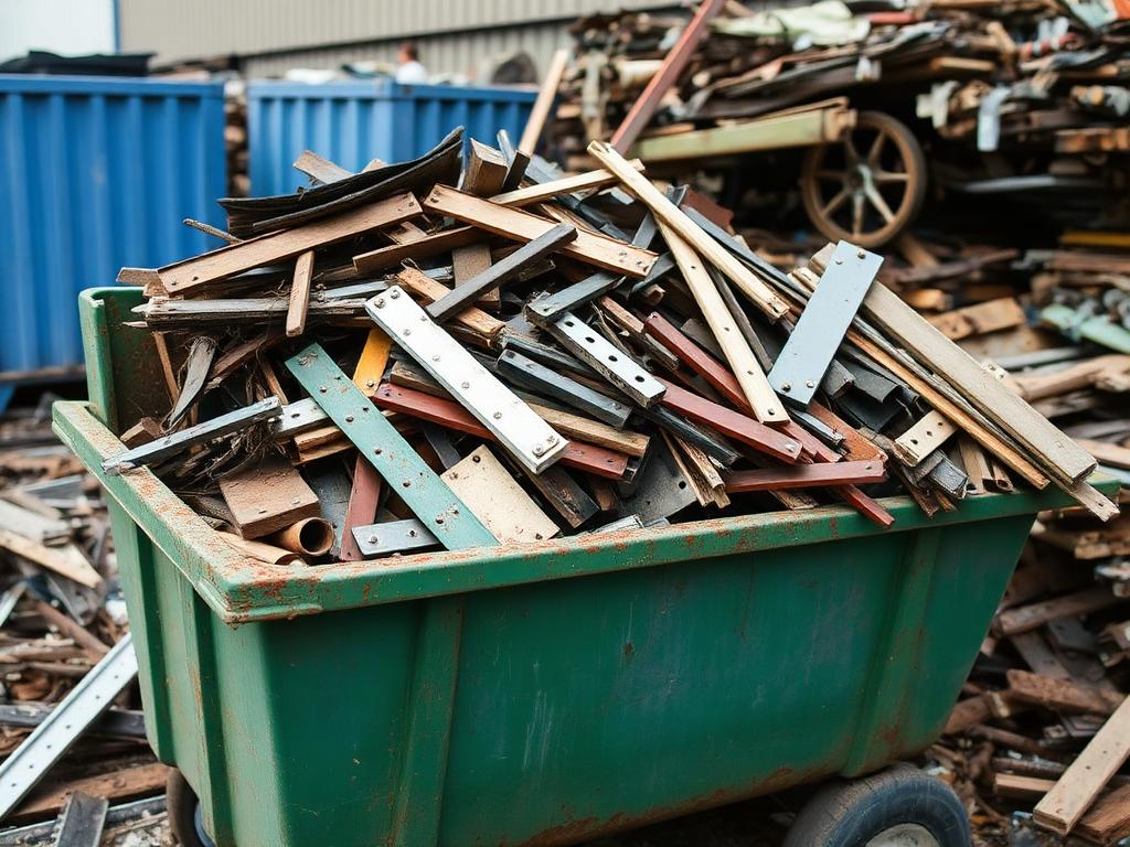 Unsorted mixed load — Mixed Metal scrap ready for recycling