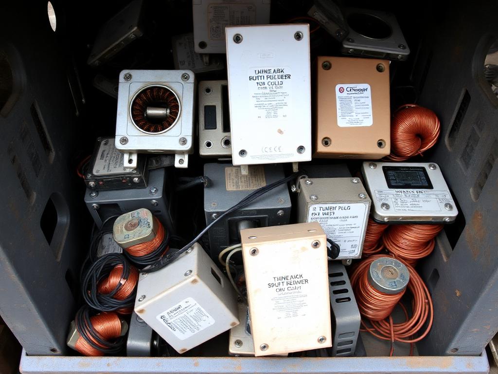 Small transformers — Transformers scrap ready for recycling